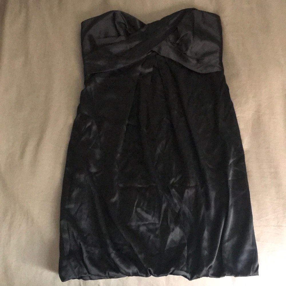 Nicole Miller strapless silk dress